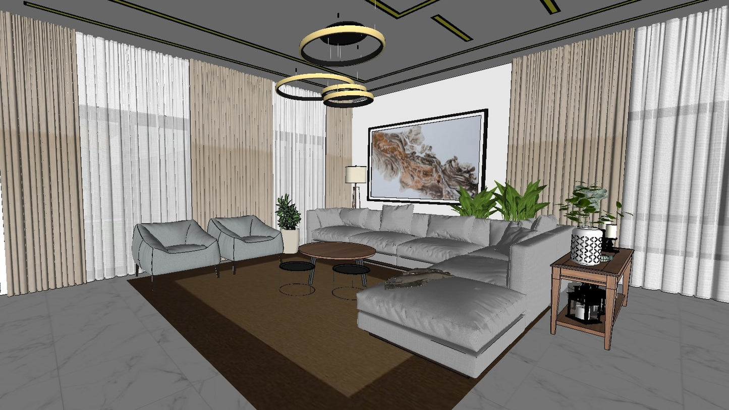 Modelado 3D Interior Universal