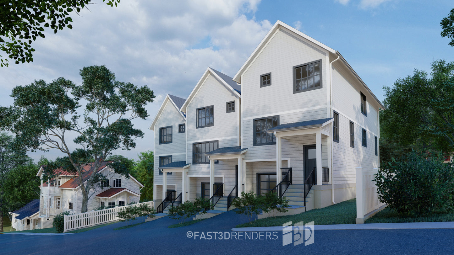 Renderizado 3D Exterior de Fachada