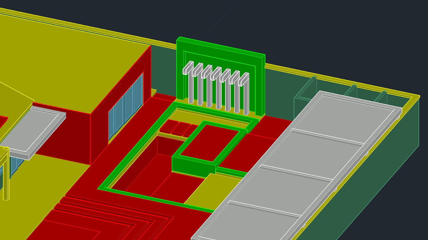 Modelado 3D Exterior de Piscina - Fast 3D Renders