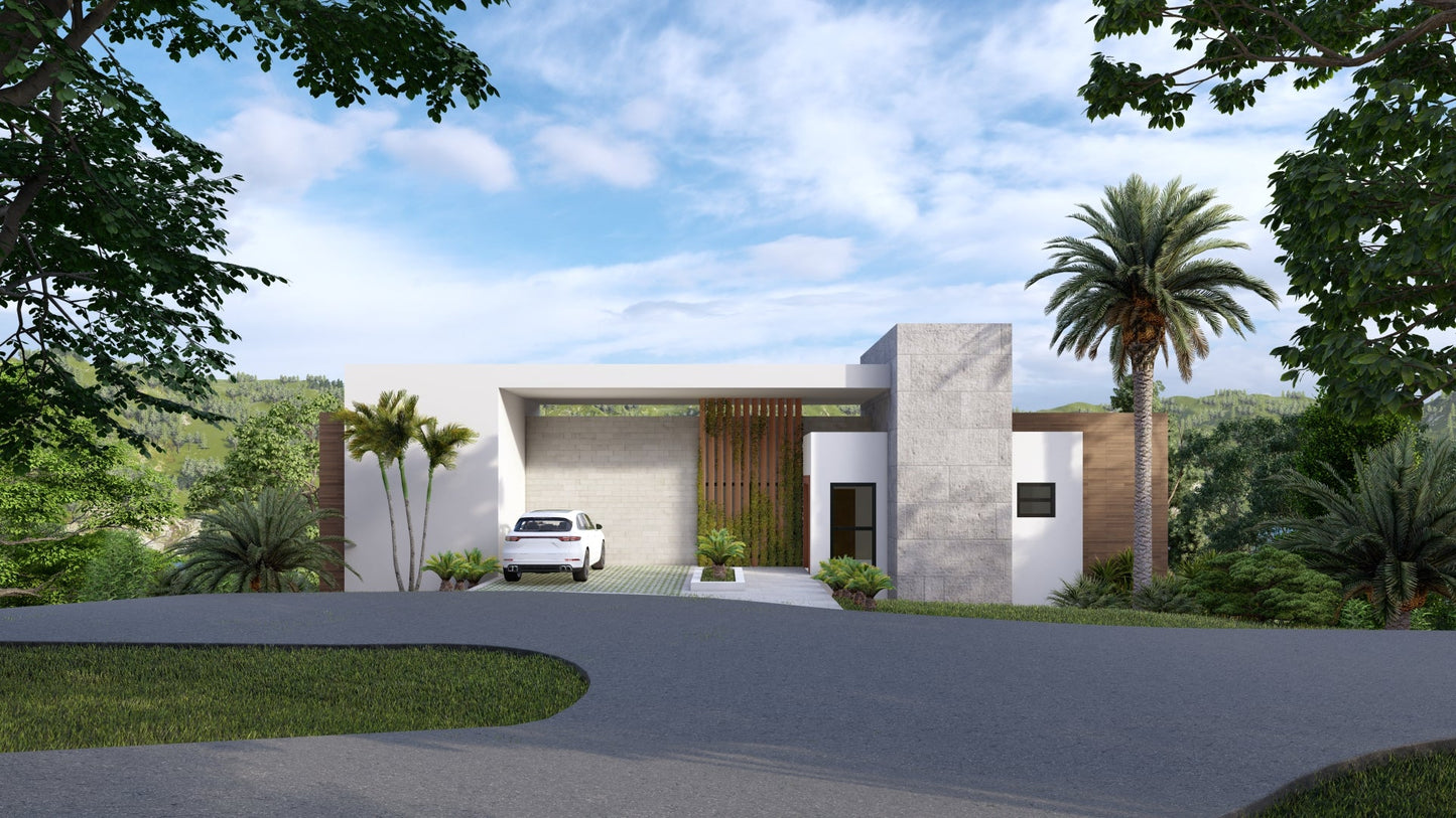 Renderizado 3D Exterior de Fachada de Vivienda - Fast 3D Renders