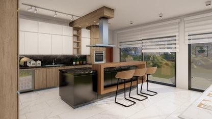 Renderizado 3D Interior de Cocina - Fast 3D Renders