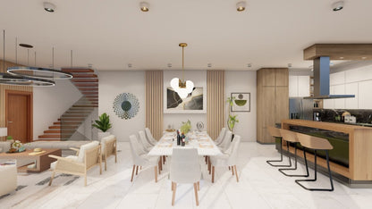 Renderizado 3D Interior de Comedor - Fast 3D Renders