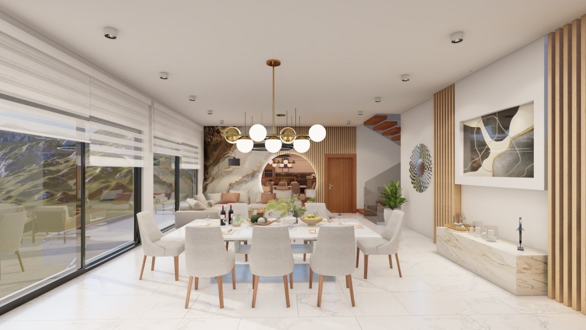 Renderizado 3D Interior de Comedor - Fast 3D Renders