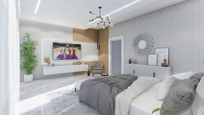 Renderizado 3D Interior de Dormitorio - Fast 3D Renders